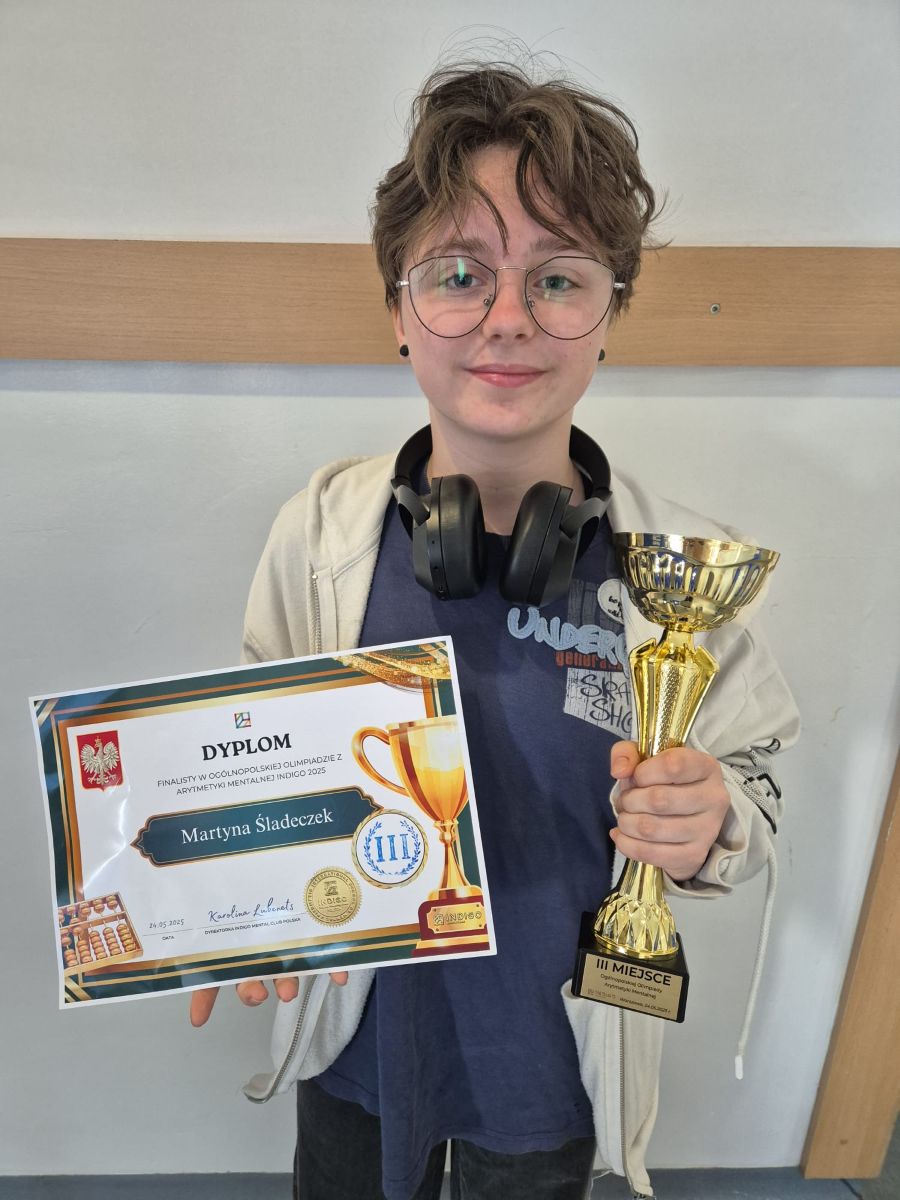 Martyna - finalistka Ogólnopolskiej Olimpiady